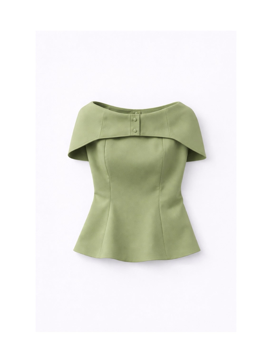 【即日発送】Noir Cape Line Blouse