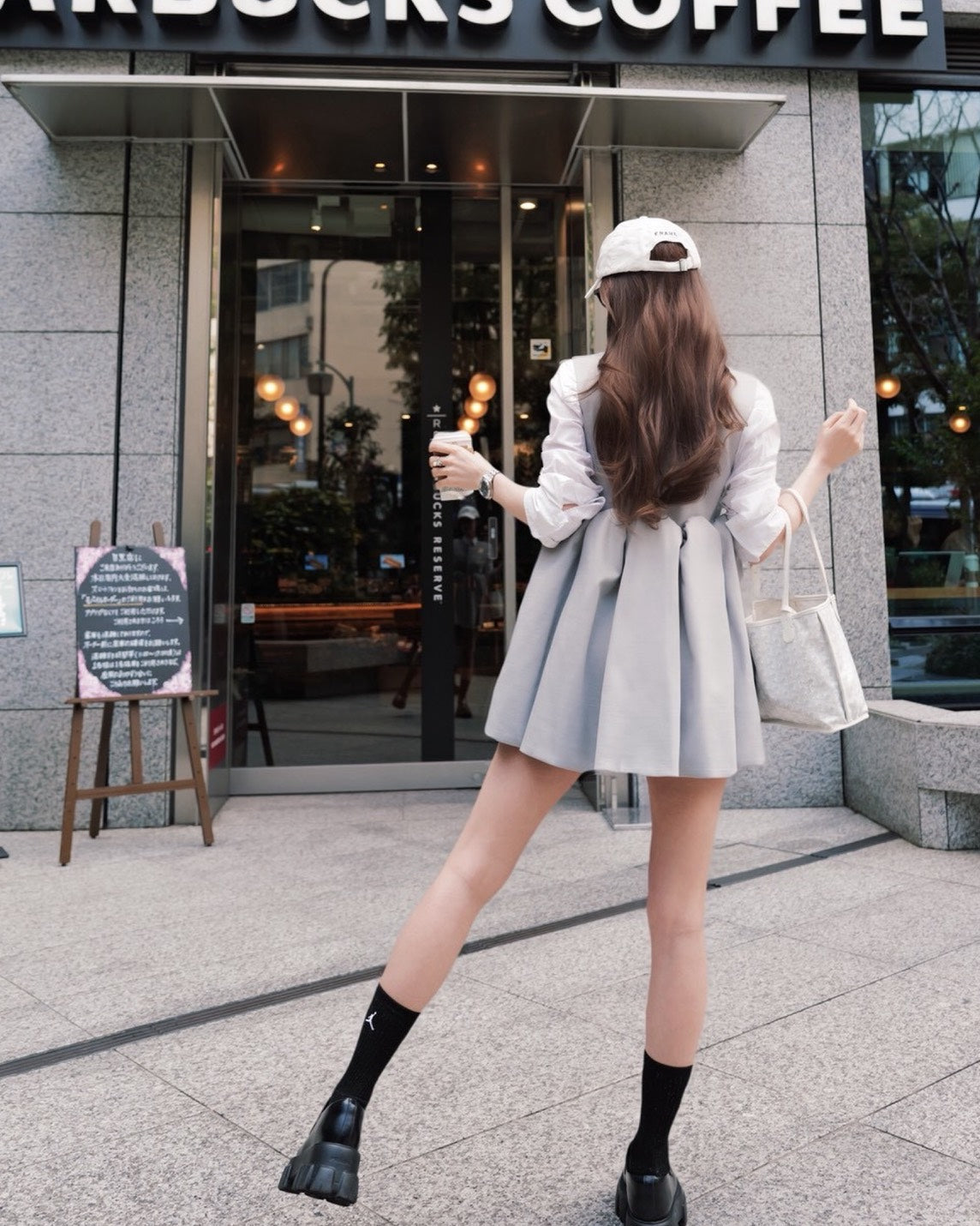 【5月中旬発送】Sleeveless Balloon Peplum Top