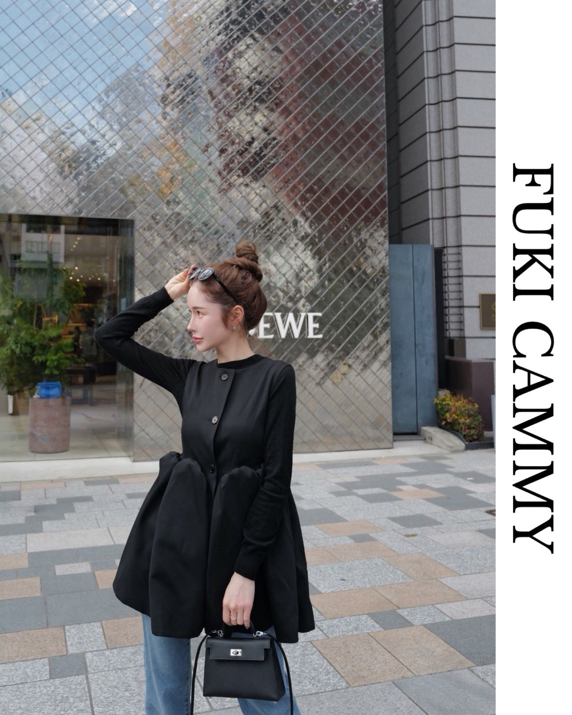 【5月中旬発送】Sleeveless Balloon Peplum Top