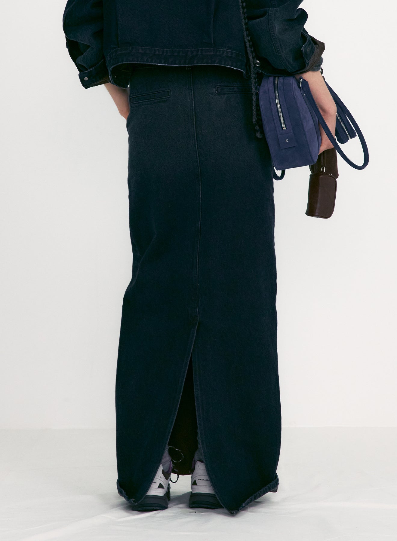 【LOW CLASSIC】DENIM MAXI SKIRT