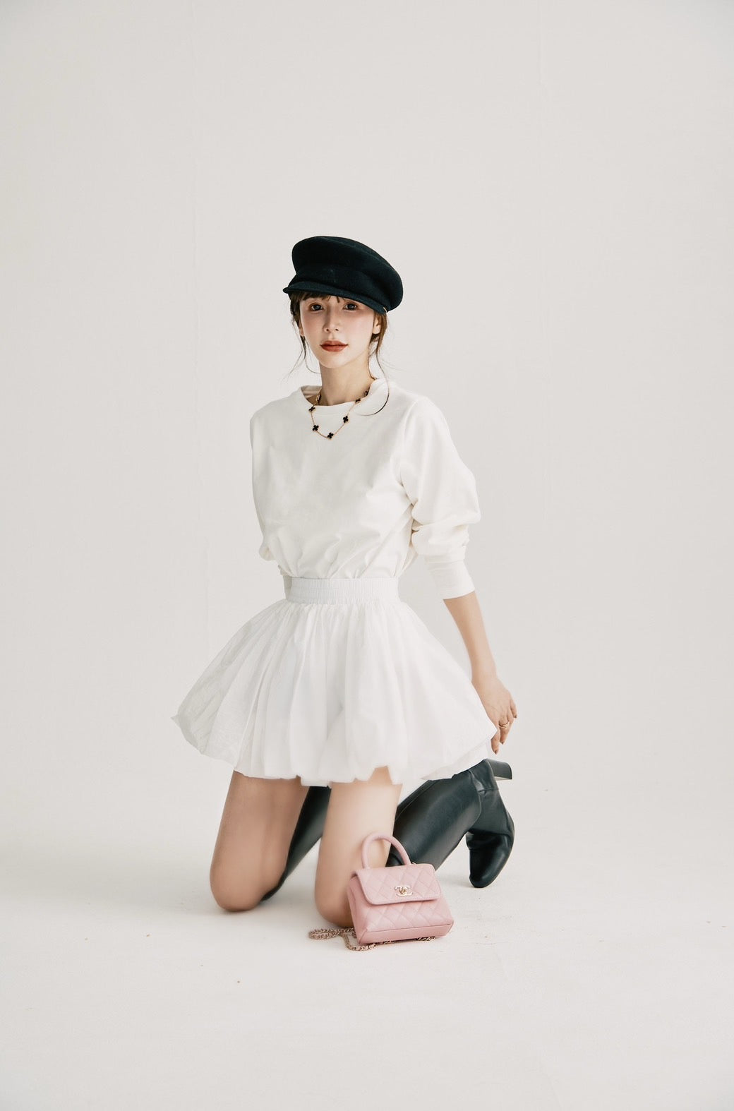 【即日発送】Balloon short skirt