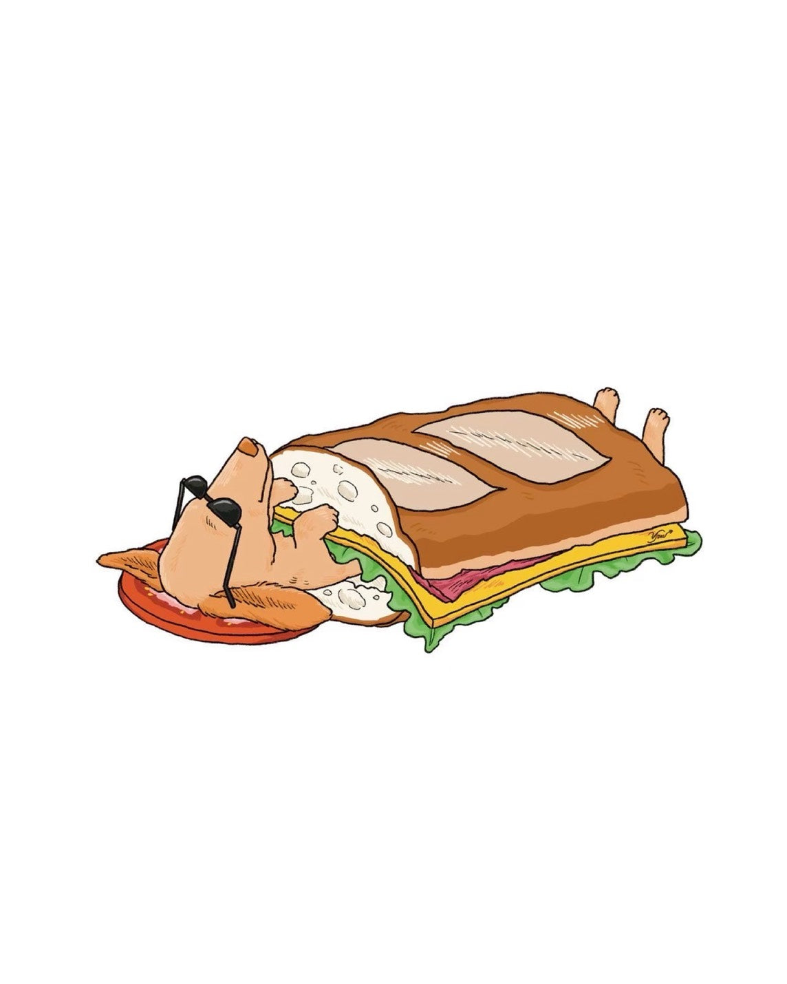 【即日発送】Sleeping Sandwich&nbsp; Tee