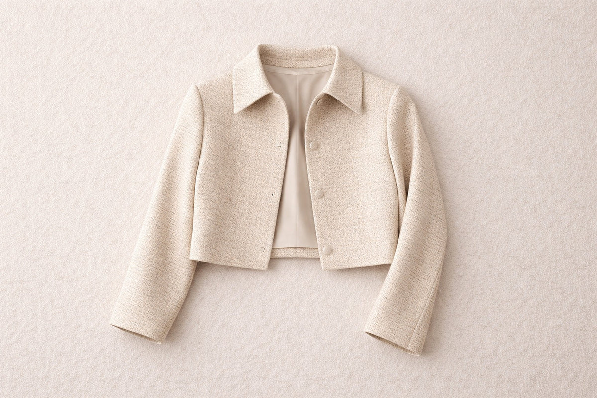 【5月中旬発送】Check Jacquard Cropped Jacket