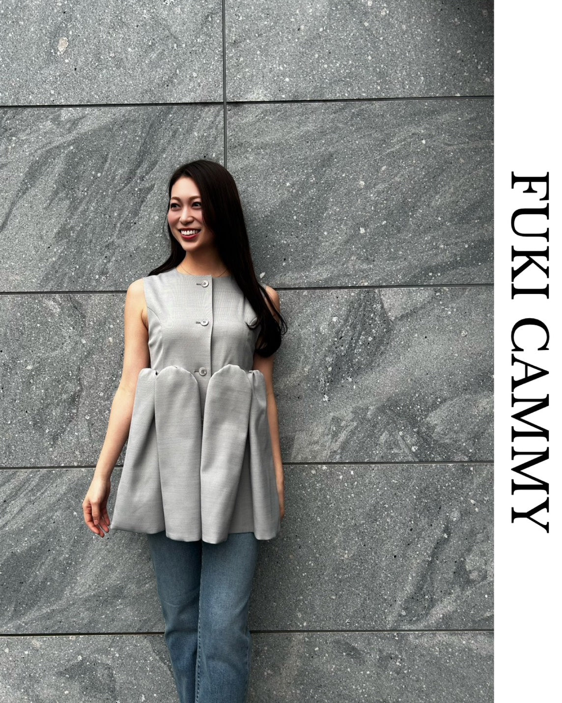 【５月中旬発送】Sleeveless Balloon Peplum Top