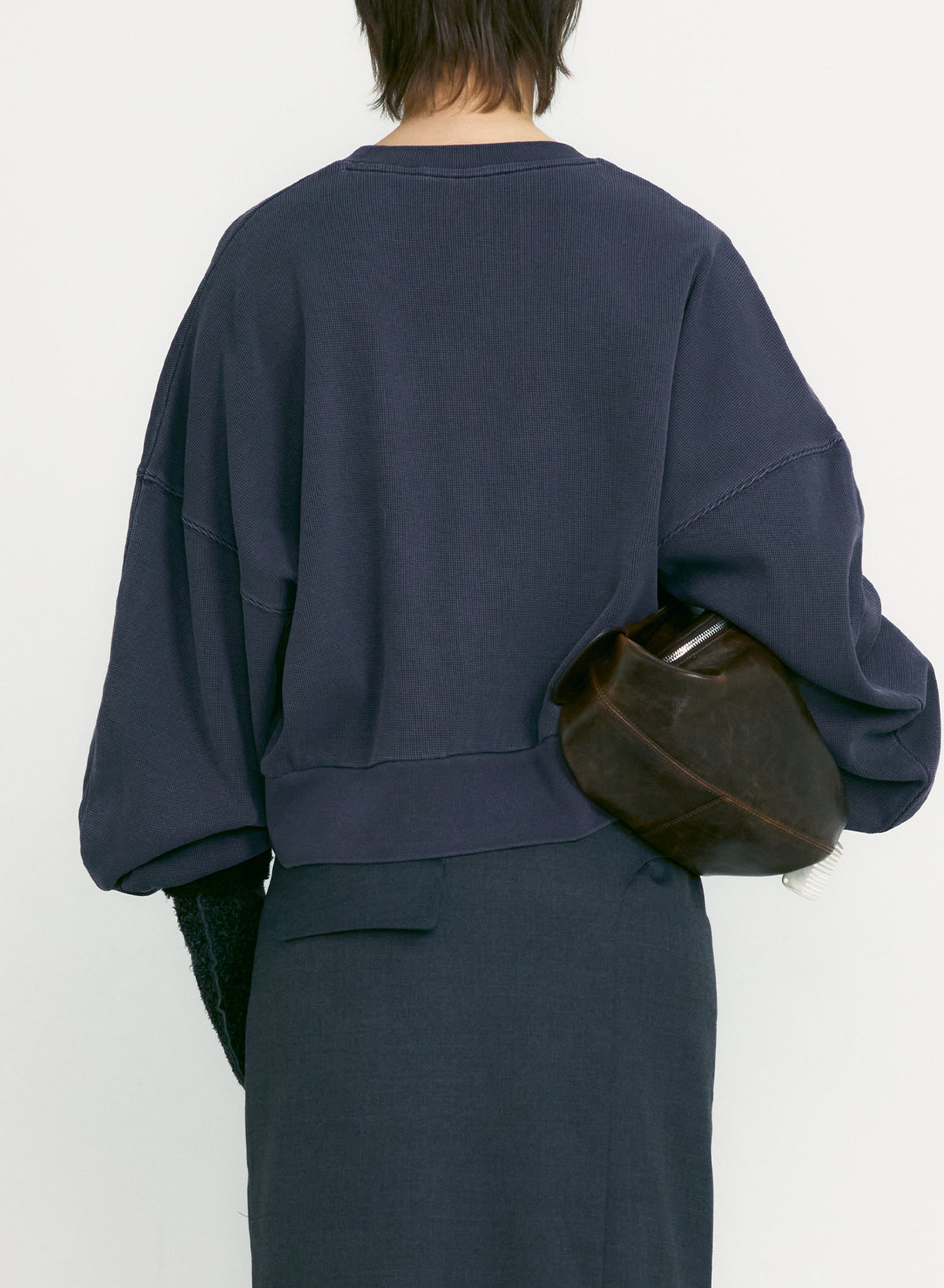 【LOW CLASSIC】WASHED ROCKSTAR CATSWEATSHIRT